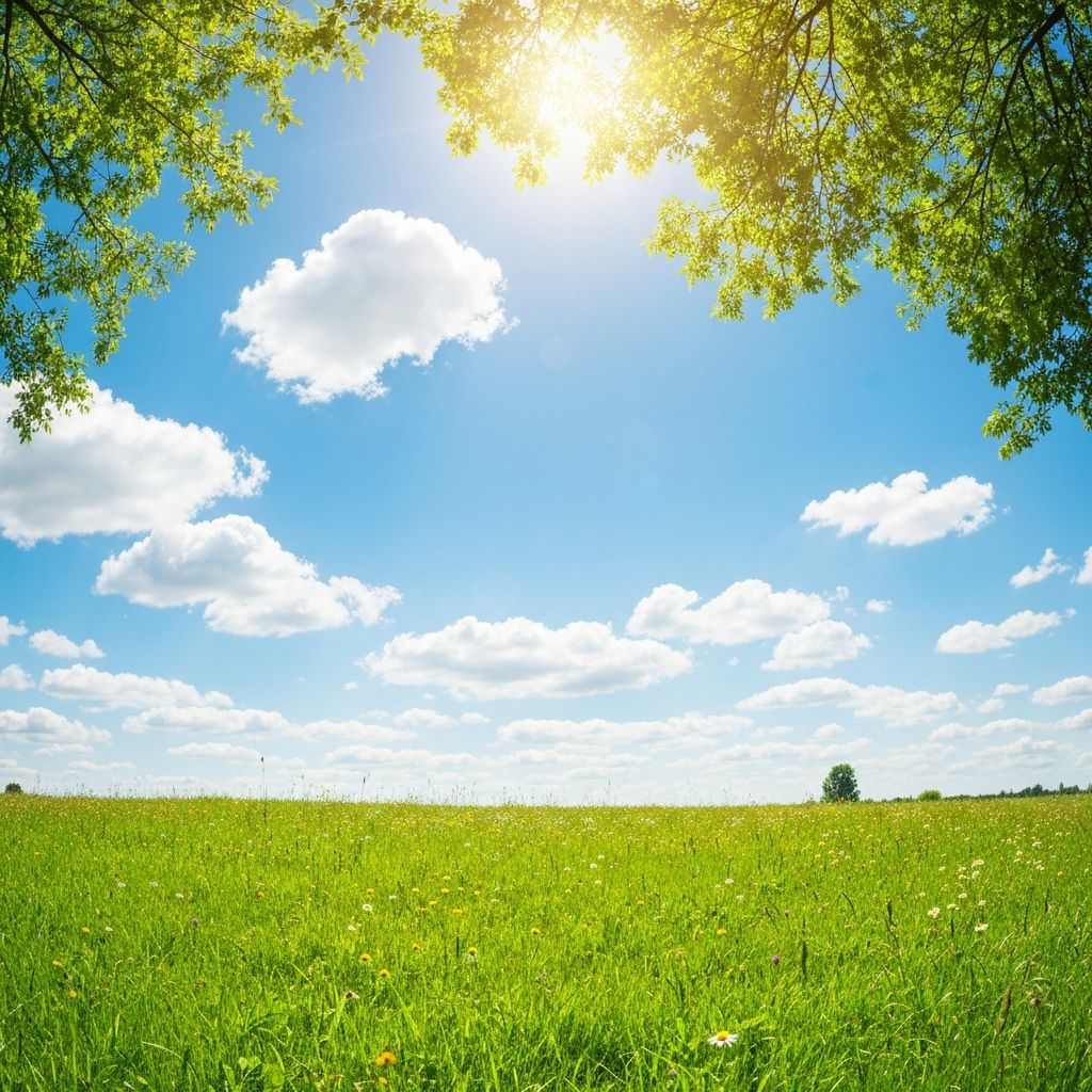 Paisaje soleado de verano